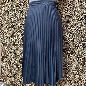 Blue pleated MIDI skirt size 0